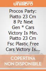Procos Party: Piatto 23 Cm 8 Pz Next Gen * Cars Victory Is Min. Piatto 23 Cm Fsc Plastic Free Cars Victory Is Mine giochi
