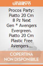 Procos Party: Piatto 20 Cm 8 Pz Next Gen * Avengers Evergreen. Piatto 20 Cm Plastic Free Avengers Evergreen giochi