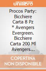Procos Party: Bicchiere Carta 8 Pz * Avengers Evergreen. Bicchiere Carta 200 Ml Avengers Evergreen giochi