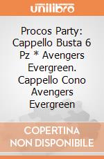 Procos Party: Cappello Busta 6 Pz * Avengers Evergreen. Cappello Cono Avengers Evergreen giochi