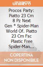 Procos Party: Piatto 23 Cm 8 Pz Next Gen * Spider-Man World Of. Piatto 23 Cm Fsc Plastic Free Spider-Man World Of Webs giochi
