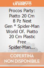 Procos Party: Piatto 20 Cm 8 Pz Next Gen * Spider-Man World Of. Piatto 20 Cm Plastic Free Spider-Man World Of Webs giochi