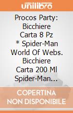 Procos Party: Bicchiere Carta 8 Pz * Spider-Man World Of Webs. Bicchiere Carta 200 Ml Spider-Man World Of Webs giochi