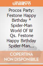 Procos Party: Festone Happy Birthday * Spider-Man World Of W Qs. Festone Happy Birthday Spider-Man World Of Webs giochi