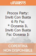 Procos Party: Inviti Con Busta 6 Pz Fsc * Oceania Ii. Inviti Con Busta Fsc Oceania Ii giochi