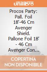 Procos Party: Pall. Foil 18'-46 Cm Avenger Shield. Pallone Foil 18' - 46 Cm Avenger Con Pesetto E Nastro giochi