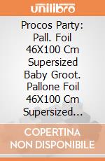 Procos Party: Pall. Foil 46X100 Cm Supersized Baby Groot. Pallone Foil 46X100 Cm Supersized Baby Groot Con Nastro giochi