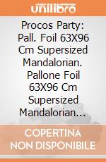 Procos Party: Pall. Foil 63X96 Cm Supersized Mandalorian. Pallone Foil 63X96 Cm Supersized Mandalorian Con Nastro giochi