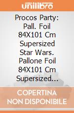 Procos Party: Pall. Foil 84X101 Cm Supersized Star Wars. Pallone Foil 84X101 Cm Supersized Star Wars Con Nastro giochi