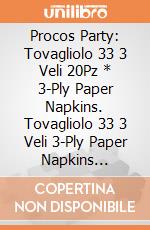 Procos Party: Tovagliolo 33 3 Veli 20Pz * 3-Ply Paper Napkins. Tovagliolo 33 3 Veli 3-Ply Paper Napkins 33X33cm/Christmas Designs giochi