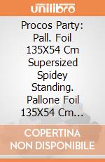 Procos Party: Pall. Foil 135X54 Cm Supersized Spidey Standing. Pallone Foil 135X54 Cm Supersized Spidey Standing Con Cannuccia giochi