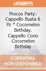 Procos Party: Cappello Busta 6 Pz * Cocomelon Birthday. Cappello Cono Cocomelon Birthday giochi