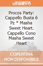Procos Party: Cappello Busta 6 Pz * Masha Sweet Heart. Cappello Cono Masha Sweet Heart giochi