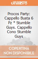 Procos Party: Cappello Busta 6 Pz * Stumble Guys. Cappello Cono Stumble Guys giochi