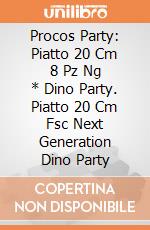 Procos Party: Piatto 20 Cm 8 Pz Ng * Dino Party. Piatto 20 Cm Fsc Next Generation Dino Party giochi