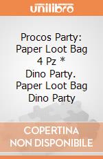 Procos Party: Paper Loot Bag 4 Pz * Dino Party. Paper Loot Bag Dino Party giochi