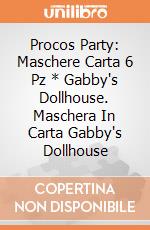 Procos Party: Maschere Carta 6 Pz * Gabby's Dollhouse. Maschera In Carta Gabby's Dollhouse giochi