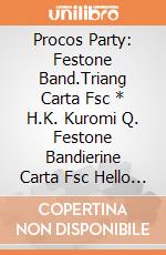Procos Party: Festone Band.Triang Carta Fsc * H.K. Kuromi Q. Festone Bandierine Carta Fsc Hello Kitty Kuromi giochi