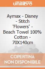 Aymax - Disney - Stitch 'Flowers' - Beach Towel 100% Cotton - 70X140cm giochi