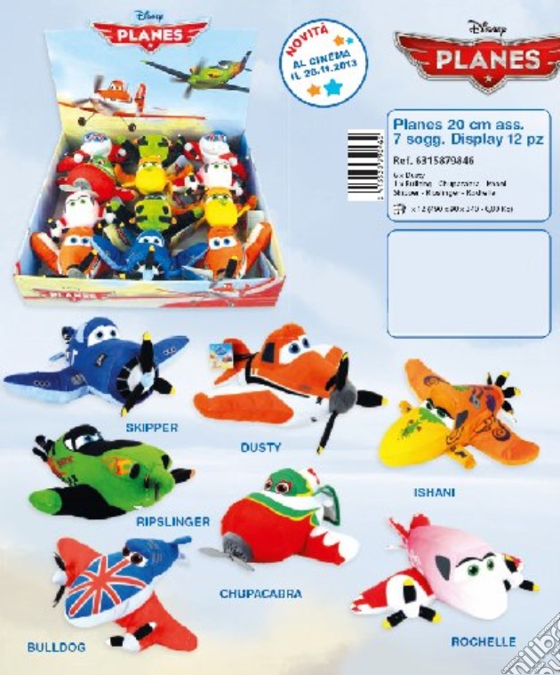 Planes - Peluche 20 Cm (7 Soggetti) gioco di Simba Toys