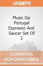 Music Ga Portugal Espresso And Saucer Set Of 2 gioco