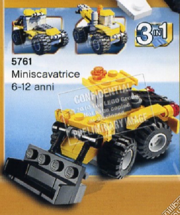 Lego - Creator - Mini Scavatrice gioco di  