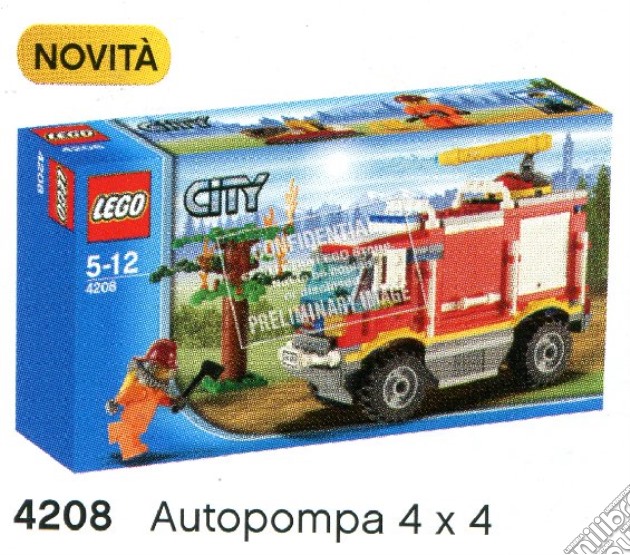 Lego - City - Pompieri - Autopompa 4 X 4 gioco