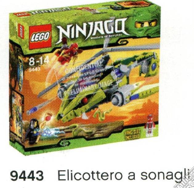 Lego - Ninjago - Elicottero A Sonagli gioco