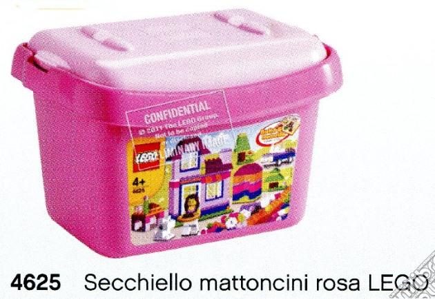 Lego - Mattoncini - Secchiello Mattoncini Rosa gioco