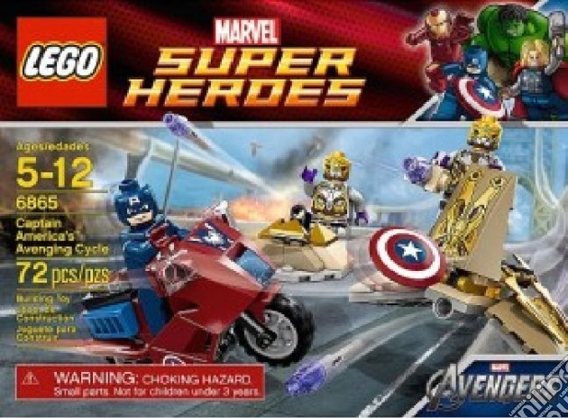 Lego - Super Heroes - Capitan America Con Moto gioco