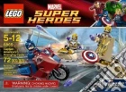Lego - Super Heroes - Capitan America Con Moto giochi