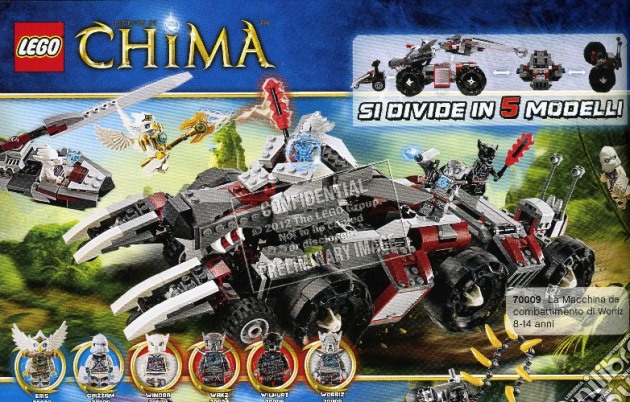 Lego - Chima - La Macchina Da Combattimento Di Worriz gioco di Lego
