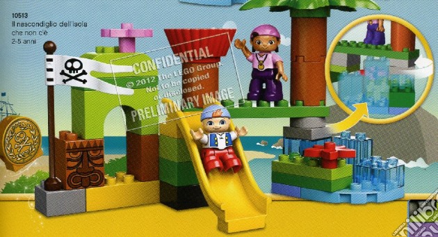 Lego - Duplo - Jake E I Pirati - Il Nascondiglio Dell'Isola Che Non C' gioco di Lego