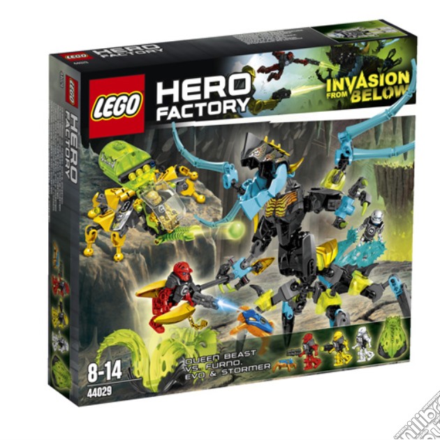 Lego - Hero Factory - Mostro Regina Vs. Furno, Evo E Stormer gioco di Lego