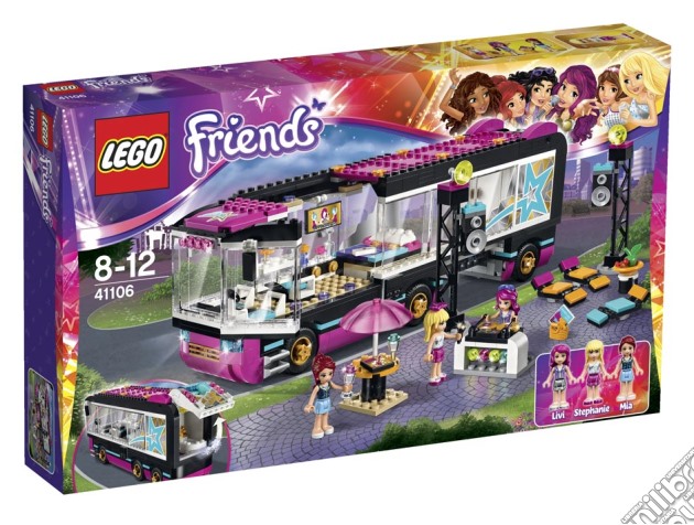 Lego 41106 - Friends - L'Autobus Delle Tournee Della Pop Star gioco di Lego