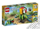 Lego 31031 - Creator - Animali Della Foresta Pluviale 3 In 1 giochi