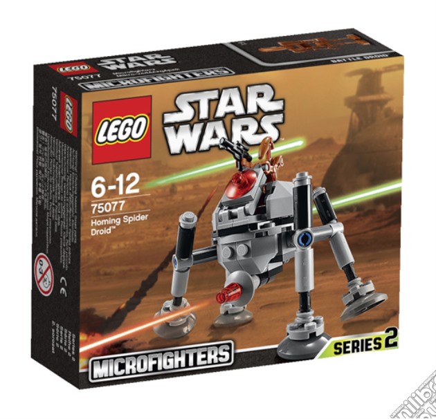 Lego 75077 - Star Wars - Homing Spider Droid gioco di Lego