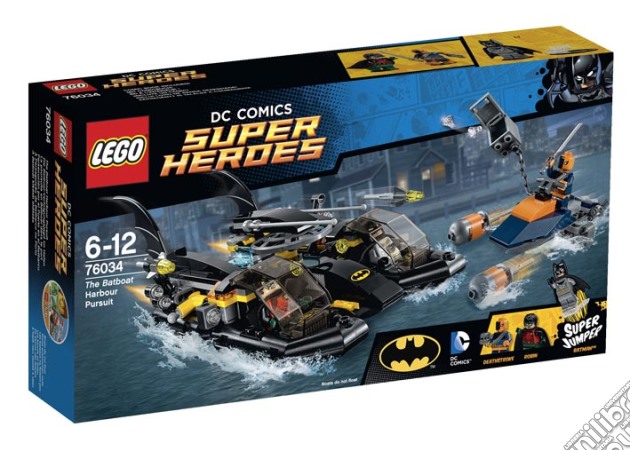 Lego 76034 - Dc Super Heroes - Batman - Batboat Harbor Pursuit gioco di Lego