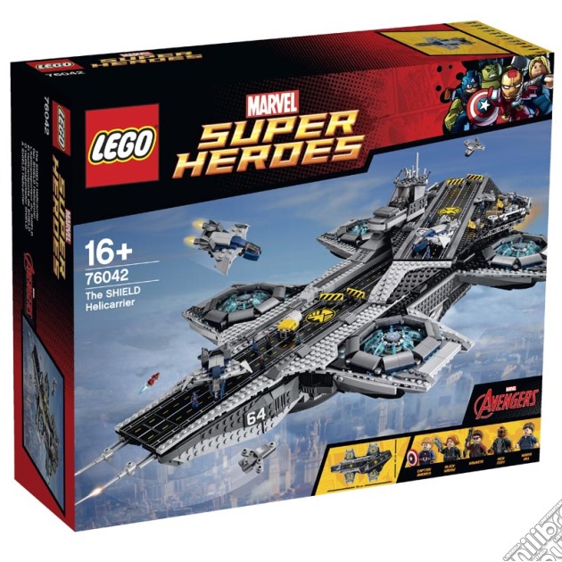 Lego 76042 - Marvel Super Heroes - Avengers - Helicarrier Shield gioco di Lego