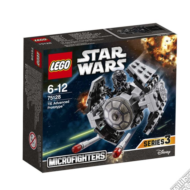 Lego 75128 - Star Wars - Microfighters Serie 3 - Tie Advanced Prototype gioco di Lego