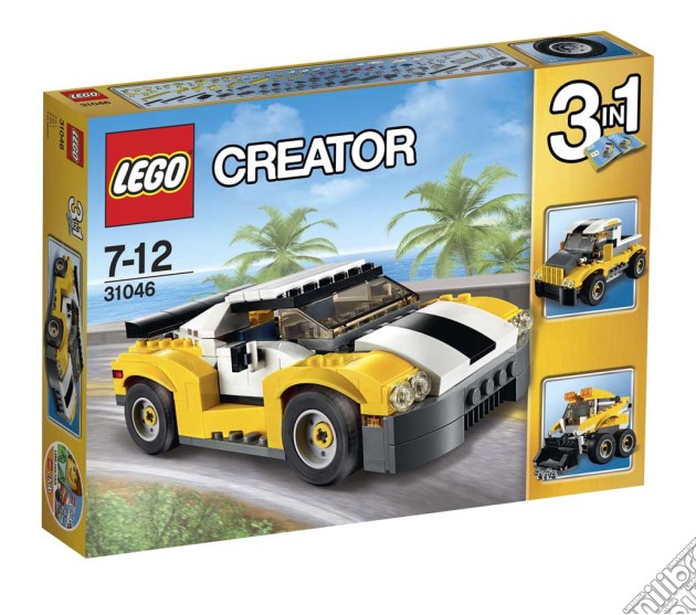 Lego 31046 - Creator - Auto Sportiva Gialla 3 In 1 gioco di Lego
