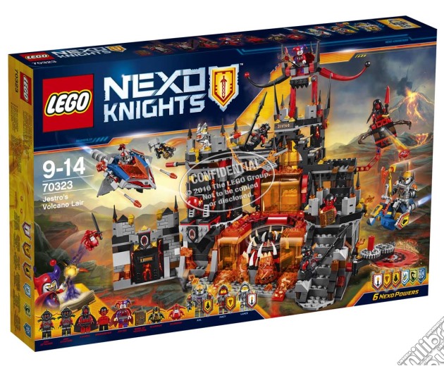 Lego 70323 - Nexo Knights - Il Palazzo Vulcanico Di Jestro gioco di Lego