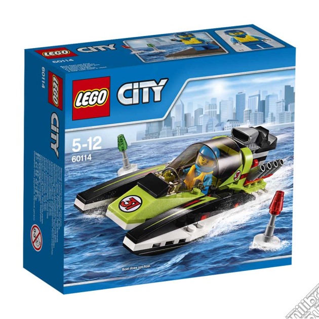 Lego 60114 - City - Motoscafo Da Competizione gioco di Lego