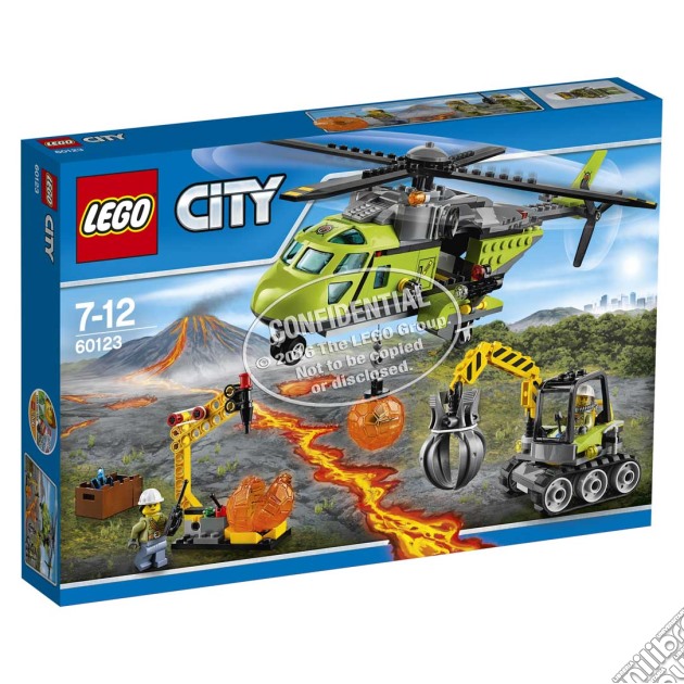 Lego 60123 - City - Elicottero Dei Rifornimenti Vulcanico gioco di Lego