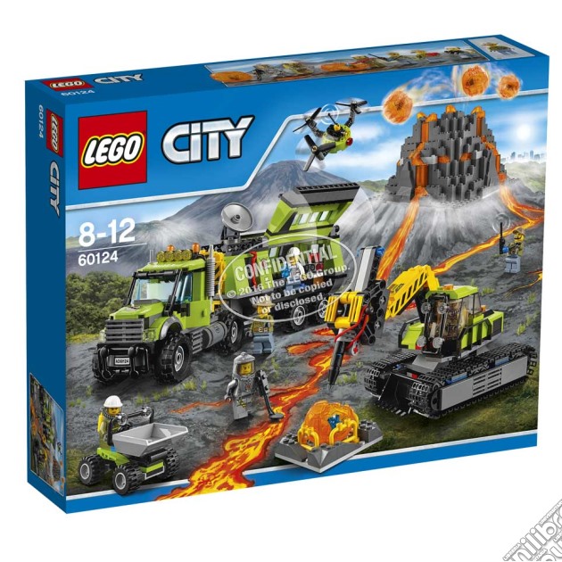 Lego 60124 - City - Base Delle Esplorazioni Vulcanica gioco di Lego