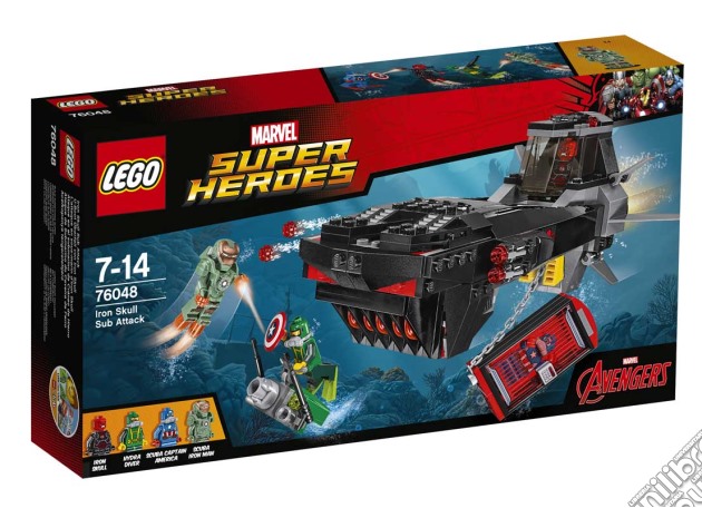 Lego 76048 - Marvel Super Heroes - Attacco Sottomarino Di Iron Skull gioco di Lego