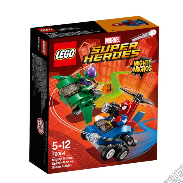 Lego 76064 - Dc Comics Super Heroes - Mighty Micros - Spider-Man Contro Goblin gioco di Lego