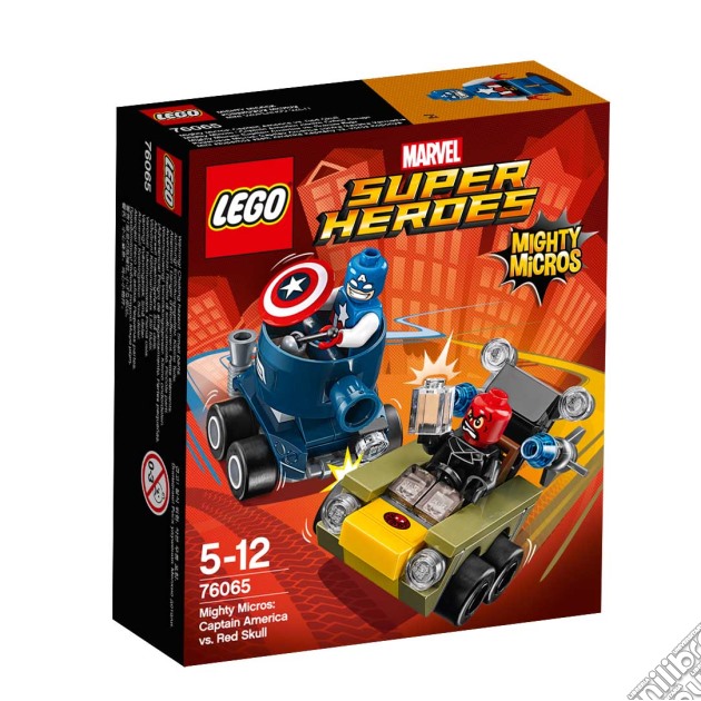Lego 76065 - Dc Comics Super Heroes - Mighty Micros - Captain America Contro Teschio Rosso gioco di Lego