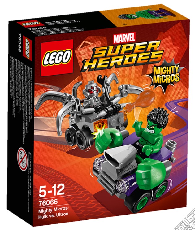 Lego 76066 - Dc Comics Super Heroes - Mighty Micros - Hulk Contro Ultron gioco di Lego