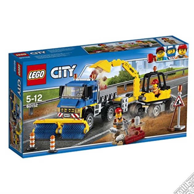 Lego 60152 - City - Spazzatrice Ed Escavatore gioco